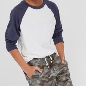 Boys' Long Sleeve T-Shirt - Cat & Jack™ Navy/Whit